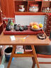實(shí)木餐桌家用小戶(hù)型陽(yáng)臺茶桌雙人洽談桌網(wǎng)紅看書(shū)喝茶泡茶桌小茶幾 【實(shí)木生態(tài)桌面】胡桃色60*60*75 曬單實(shí)拍圖