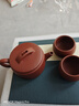 京東京造 宜興紫砂壺 手工茶壺【原礦紫泥】煮泡茶具漢瓦壺套裝 220ml禮盒 曬單實(shí)拍圖