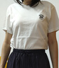 佐丹奴短袖t恤女夏季純棉體恤衫小刺繡圓領(lǐng)休閑上衣13324321 曬單實(shí)拍圖