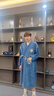 暖優(yōu)浴袍男款男士專(zhuān)用可穿裹全身浴巾非純棉吸水家用青少年睡袍洗澡冬 灰色:領(lǐng)航浴袍【100-180斤可穿】 曬單實(shí)拍圖