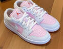 耐克籃球鞋女鞋AIR JORDAN 1 AJ1情人節黑白粉板鞋休閑運動(dòng)鞋 553560-608粉白AJ1 36 曬單實(shí)拍圖