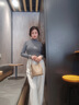 viney牛皮包包女包輕奢水桶包手提斜挎包生日禮物送女友老婆 【大象灰】實(shí)用高級感洋氣單肩包 曬單實(shí)拍圖