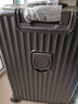 狄斯頓保羅鋁框行李箱高顏值多功能拉桿箱大容量密碼箱靜音萬(wàn)向輪加厚旅行箱 曜石黑 【杯架掛鉤+雙封閉內襯】 24英寸 -中短途旅行箱 曬單實(shí)拍圖