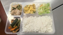百草園 一次性飯盒分格餐盒食品級五格外賣(mài)打包盒1500ml*150套餐具透明 曬單實(shí)拍圖