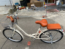 飛鴿（FLYING PIGEON）折疊自行車(chē)折疊車(chē)折疊單車(chē)自行車(chē)成人折疊車(chē)自行車(chē)自行車(chē)學(xué)生山地 標配米色+單速+充氣胎+禮包 24寸|身高150-170cm 曬單實(shí)拍圖