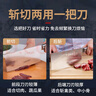 十八子作刀具 廚房家用不銹鋼菜刀斬骨切菜銀盈斬切刀S2504-A 曬單實拍圖