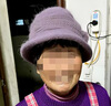 巴哈兔子奶奶帽子女秋冬針織盆帽老太太毛線(xiàn)帽中老年媽媽保暖帽棉帽 香芋色[單帽] 曬單實(shí)拍圖