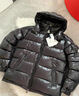 桐系蒙口大鵝冬季瑪雅羽絨服男女新款加厚保暖短款面包服連帽防寒服 黑色（原版原標） L -3碼（130-150斤） 曬單實(shí)拍圖