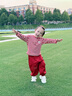 幼歌（YOUGE）嬰幼兒秋季新款軟彈舒適條紋打底衫寶寶親膚長(zhǎng)袖T恤潮紅白條紋90 cm 曬單實(shí)拍圖