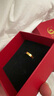 中國黃金（CHINA GOLD）黃金戒指光面鉆紋硬金素圈戒指情侶對戒金戒指生日禮物女 13圈號/約1.4g 曬單實(shí)拍圖