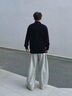 森馬（Semir）休閑褲男冬發(fā)熱抑菌衛褲寬松弧形彎刀褲2025褲子百搭109725127111 曬單實(shí)拍圖
