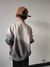 G.DUCKKIDS男童衛衣春秋款2024新款男孩中大兒童秋裝炸街痞帥長(cháng)袖打底衫上衣 灰色春秋款 160 建議150-160cm10-12歲 曬單實(shí)拍圖