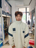 NASA LIKE官方潮牌棉服冬季羊羔絨厚外套男女搖粒絨棉襖情侶保暖羊羔毛棉衣 黑色 XL（建議140-160斤） 曬單實(shí)拍圖