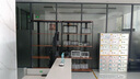 柚韻精品展柜陳列柜辦公室輕奢置物柜產(chǎn)品展示柜多功能落地文件展示架 橡木+黑架 長120寬35高200CM 曬單實拍圖
