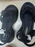 天美意女涼鞋商場(chǎng)同款水鉆厚底休閑時(shí)尚女鞋 黑色 35 曬單實(shí)拍圖