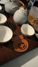 京東京造 茶盤茶托盤 千川胡桃色儲(chǔ)水竹木功夫茶具家用客廳簡(jiǎn)約茶盤 曬單實(shí)拍圖