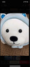 名創(chuàng)優(yōu)品（MINISO）白熊趴姿公仔毛絨玩具抱枕靠墊臥室辦公室午睡枕生日禮物 升級版 曬單實拍圖
