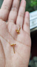 周大生黃金耳飾女足金蝴蝶結(jié)計(jì)價耳釘生日禮物送女友1.17g 曬單實(shí)拍圖