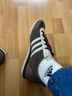 adidas「冰淇淋T頭鞋」VS JOG 2.0復古薄底運動(dòng)鞋阿迪達斯輕運動(dòng) 棕色/土棕褐/巖層深土地棕（推薦女生買(mǎi)小半碼）   40.5 曬單實(shí)拍圖