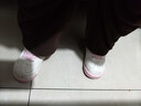牧童學(xué)步鞋春秋季童鞋男童機能軟底嬰兒面包鞋革面女寶寶鞋 櫻花粉22 曬單實(shí)拍圖
