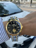 歐品客【一帆風(fēng)順足金表】瑞士手表男士機械表防水夜光商務(wù)休閑男款腕表 含足金真鉆石-帶鑒定證書(shū)-金黑男 曬單實(shí)拍圖
