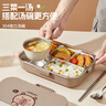 沃德百惠（WORTHBUY）卡皮巴拉保溫飯盒304不銹鋼小學(xué)生初中生上學(xué)專(zhuān)用上班族便當餐盒 卡皮巴拉-316款5格+湯碗+餐具+袋 曬單實(shí)拍圖