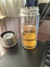 塔馳密司（touchmiss）茶水分離杯雙層玻璃杯保溫男士高檔水杯辦公室泡茶杯情人節(jié)禮物 350ml 鋼本色 曬單實(shí)拍圖