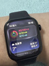 Apple/蘋果 Watch S11 智能手表GPS款46毫米亮黑色鋁金屬表殼黑色運動型表帶M/L MEVH4CH/B 曬單實拍圖
