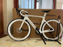 阿普蘭（UPLAND）R70全碳公路自行車(chē)內走線(xiàn)R7170/7120電變大套碳纖維輪組/一體把 象牙白-TUKUS輪組 490 24速 曬單實(shí)拍圖