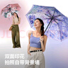 小魔太陽(yáng)傘遮陽(yáng)傘雙層黑膠防曬傘防紫外線(xiàn)晴雨兩用迷你便攜三折傘8骨 曬單實(shí)拍圖