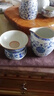 兮元記青花汝窯茶漏茶濾一體茶葉過(guò)濾網(wǎng)泡茶神器茶隔茶配滿(mǎn)花描金琺瑯彩 繁花米黃汝窯圓形茶漏套組+公杯 曬單實(shí)拍圖