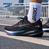 布魯克斯（BROOKS）男子Glycerin 22甘油22月光系列緩震跑鞋 極光黑/烏木色 43 曬單實(shí)拍圖