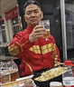 日本丨大師金色陶瓷咖啡杯精致男士女士商務(wù)辦公室輕奢馬克杯禮盒 小資炭黑古金｜咖啡杯+錐形杯墊 曬單實(shí)拍圖