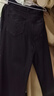 森馬（Semir）牛仔褲女森柔牛仔高腰喇叭褲顯瘦顯腿長(zhǎng)黑色褲子2024冬新款拖地褲 牛仔水洗黑98201 26 曬單實(shí)拍圖