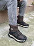 最冬天雪地靴男士戶(hù)外棉鞋厚底防寒高幫男鞋加厚保暖靴子防水防滑 D558灰綠 44 曬單實(shí)拍圖