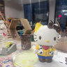 釉下彩可愛卡通碗碟套裝家用高顏值陶瓷碗筷盤餐具 2碗2勺 4件套 曬單實(shí)拍圖