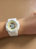 卡西歐（CASIO）手表女BABY-G時(shí)尚防水防震學(xué)生運動(dòng)雙顯石英電子日韓表送女友禮物 BA-110FH-7A 夏日夢(mèng)幻炫白紫粉 曬單實(shí)拍圖