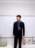 JEEP圍巾男士冬季高檔款jeep圍脖保暖護(hù)頸男生日禮物父親含羊毛防風(fēng)寒 黑灰色【格子簡約大氣】 曬單實(shí)拍圖