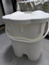 甘香屋泡腳桶過(guò)膝加高深家用塑料按摩洗腳盆過(guò)小腿桶高保溫洗腳桶足浴盆 【高39cm】大號帶蓋-艾草1袋 曬單實(shí)拍圖