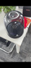 哈曼卡頓（Harman/Kardon）琉璃4代 360度環(huán)繞立體聲 菱形氛圍燈效 下沉式低音炮 桌面藍牙音箱 Aura Studio4黑色 曬單實(shí)拍圖