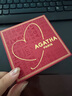 AGATHA 愛(ài)心小狗銀項鏈女士 七夕情人節生日禮物送女朋友老婆高級感吊墜 瑪瑙紅 曬單實(shí)拍圖