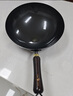 三四鋼鐵鍋章丘炒菜無(wú)涂層免開鍋燃?xì)庠顚Ｓ檬扈F家用圓底鍛打32cm 37832 曬單實(shí)拍圖