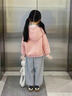 可歆寶貝女童外套2025新款春秋季開(kāi)衫休閑純色連帽衛衣女寶寶時(shí)髦潮流上衣 粉色外套 120 碼建5-6歲（身高115左右） 曬單實(shí)拍圖