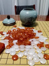 圍棋全套天然紅白瑪瑙圍棋黑白棋子天然玉石五子棋盤(pán)高檔收藏送禮 天然紅白瑪瑙圍棋套裝1 曬單實(shí)拍圖