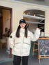 花花公子羽絨服男士冬季連帽短款90白鴨絨ins港風(fēng)學(xué)生防寒羽絨外套衣服男 WE9009-米白色 XL 【135-155斤】 曬單實(shí)拍圖