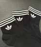 阿迪達(dá)斯 （adidas）三葉草系列 中性 ORI TREF ANK 3P 三雙裝襪子 KA9263 黑色 M 曬單實(shí)拍圖