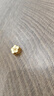 中銀鑫行桃花轉運珠吊墜足金999黃金項鏈掛墜硬金DIY手串送女友禮物 桃花吊墜（克重多退少補） 約0.8g 曬單實(shí)拍圖
