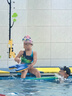 速比濤（Speedo）兒童泳衣經(jīng)典競速訓練抗氯柔軟貼合時(shí)尚連體泳衣女童 海藍/藍 26 曬單實(shí)拍圖