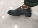 森達樂(lè )福鞋女牛皮英倫風(fēng)軟底不累腳套腳一腳蹬單鞋SYH01AA4 黑色 38 曬單實(shí)拍圖