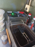 三鼎 電炸爐商用油炸鍋油炸機油條機電炸鍋油炸爐炸串機油條薯條機小吃設備 【10.8L】單缸單篩炸爐+蓋 曬單實(shí)拍圖